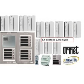 Kit citofonico 12 famiglie urmet dodici appartamenti