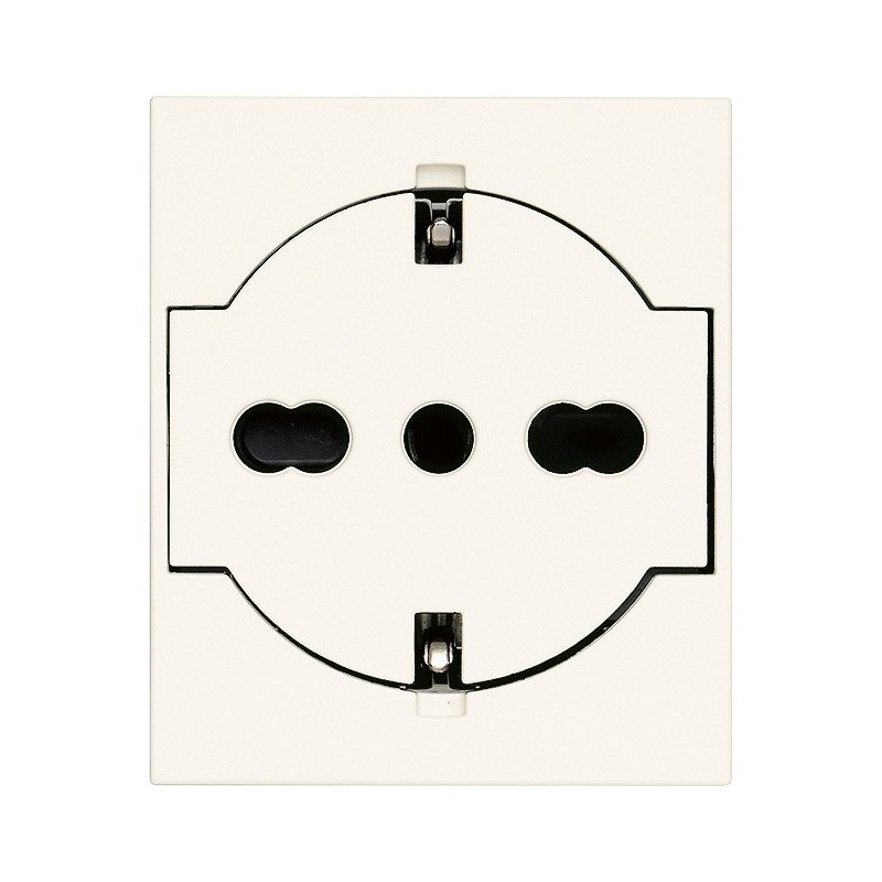 Presa 2P+T P40 universale a filo bianco serie Linea Vimar 30211.B