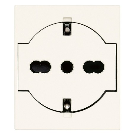 Presa 2P+T P40 universale a filo bianco serie Linea Vimar 30211.B