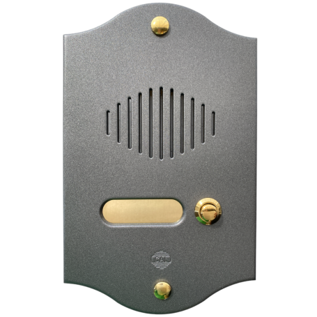 Pulsantiera 1 pulsante grafite antracite citofonica universale 5 fili