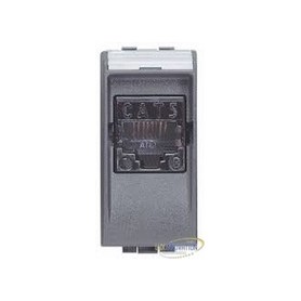 Connettore Modulare RJ45 Categoria 5E UTP Connessione 110 IDC Serie Civili Bticino LivingLight Tech