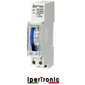 Interruttore Orario Meccanico timer 24h da 1 Modulo Din