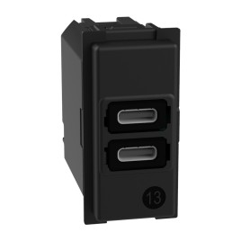 Caricatore USB con due porte tipo C - 15W BTICINO LIVING...