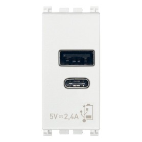Alimentatore USB A+C 15W 1M bianco VIMAR ARKE' BIANCA...