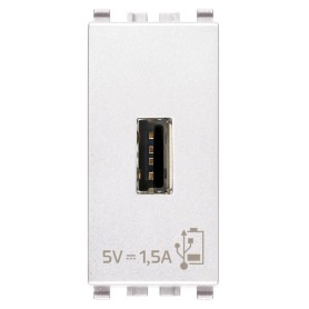 Unità alimentazione USB 5V1,5A 1M bianco Vimar EIKON 20292.B