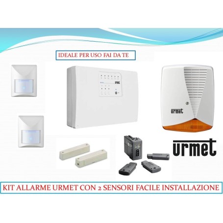 Kit antintrusione URMET 1061/906 allarme casa domestico con chiave FAI DA TE