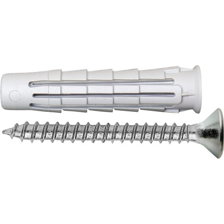 TASSELLO DA 6 MM NYLON CON VITE PER CEMENTO E MATTONE FORATO  6X30