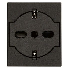 Presa 2P+T P40 universale a filo colore nero  Linea Vimar...