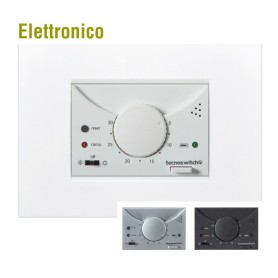 Termostato 503 incasso bianco e nero Tecno-Swicht TE215BG
