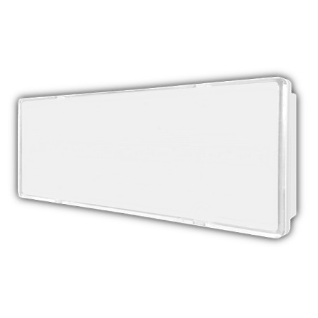 Lampada emergenza sottile led da parete bianca piccola MCI IO50000 24x90x37 mm