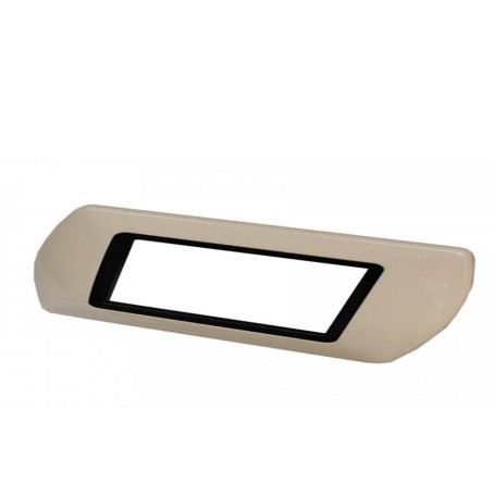 Placca 7 posti Avorio Compatibile con Bticino Living