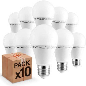 Lampada a led kit 10 pezzi 9W E27 6000k