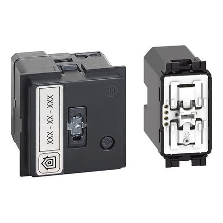 Cover illuminabile simbolo “Entra & Esci” Bticino living now COLORE NERO kG40