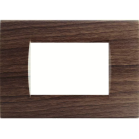 Placca T1 Tecnopolimero legno scuro T03 Tot Electric 3 4...