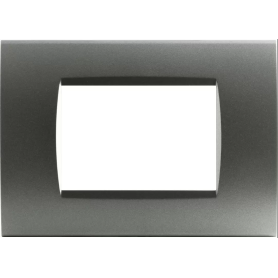 Placca T1 Tecnopolimero grigio scuro T08 Tot Electric 3 4...