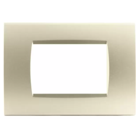 Placca T1 Tecnopolimero oro satinato T13 Tot Electric 3 4 7 posti