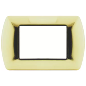 Placca T1 metallo oro lucido Tot03 Electric 3 4 7 posti