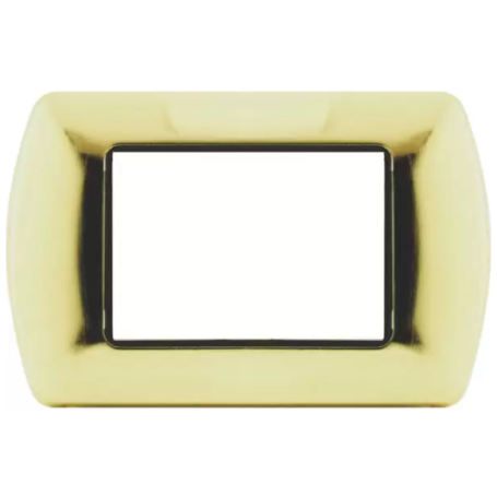 Placca T1 metallo oro lucido Tot03 Electric 3 4 7 posti