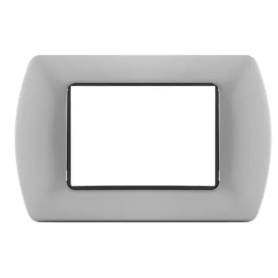 Placca T1 metallo grigio Tot07 Electric 3 4 7 posti
