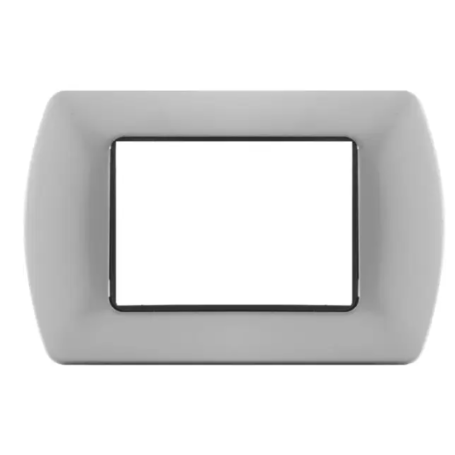 Placca T1 metallo grigio Tot07 Electric 3 4 7 posti