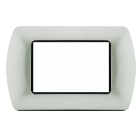 Placca T1 metallo champagne Tot08 Electric 3 4 7 posti