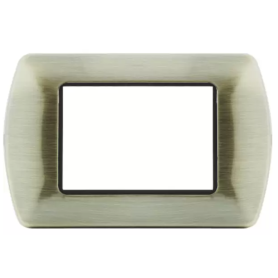 Placca T1 metallo bronzo ottone Tot09 Electric 3 4 7 posti