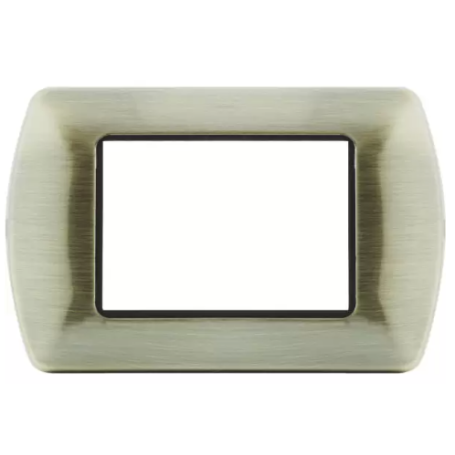 Placca T1 metallo bronzo ottone Tot09 Electric 3 4 7 posti