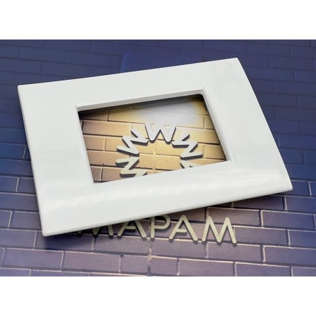 Placca Air bianca T04 metallo Tot 01 Electric 3 4 7 posti