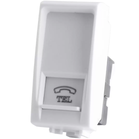 Connettore Rj11 bianco serie T1 Tot Electric 828B