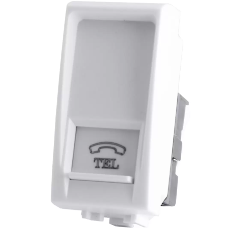 Connettore Rj11 bianco serie T1 Tot Electric 828B
