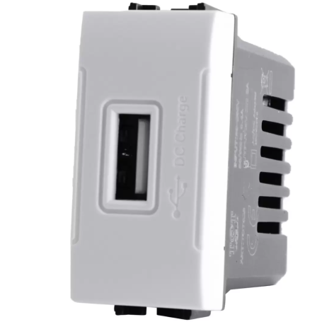 Usb singola bianco serie T1 Tot Electric 829B