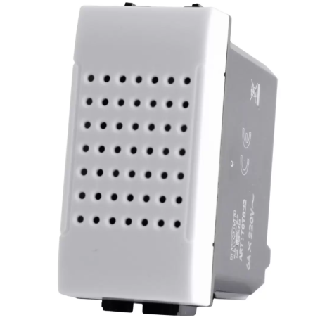 Suoneria a ronzatore bianca bianco serie T1 Tot Electric 822B