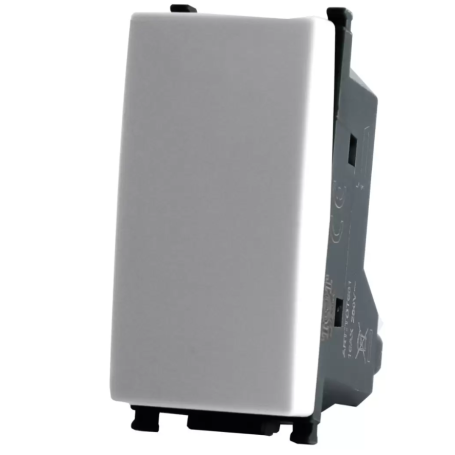 Pulsante bianco serie T2 Tot Electric 605B