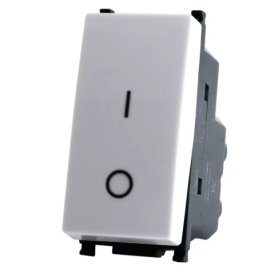 Interruttore bipolare bianco serie T2 Tot Electric 602B