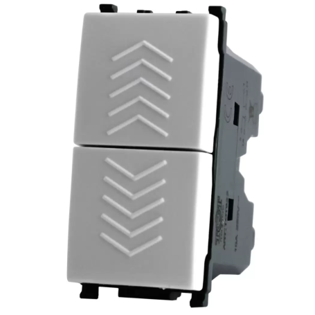 Doppio pulsante bianco serie T2 Tot Electric 622B