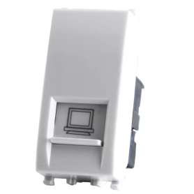 Presa Lan RJ45 bianco serie T2 Tot Electric 627B