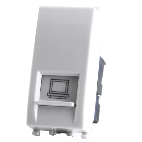 Presa Lan RJ45 bianco serie T2 Tot Electric 627B