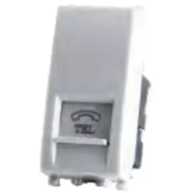 Presa telefonica RJ11 bianco serie T2 Tot Electric 623B