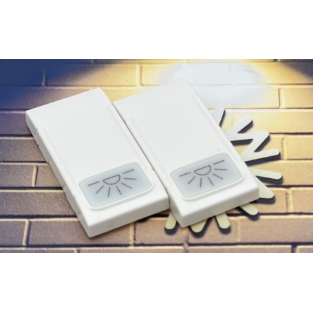 Coperchio pulsante luce bianco serie T2 Tot Electric 466487