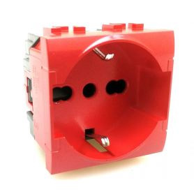 Presa shuko per gruppo continuità rosso serie T2 Tot...