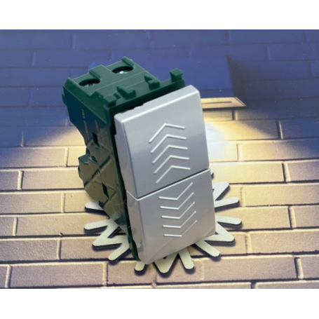 Doppio pulsante silver serie T2 Tot Electric 462762