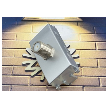 Presa sat silver serie T2 Tot Electric 462403