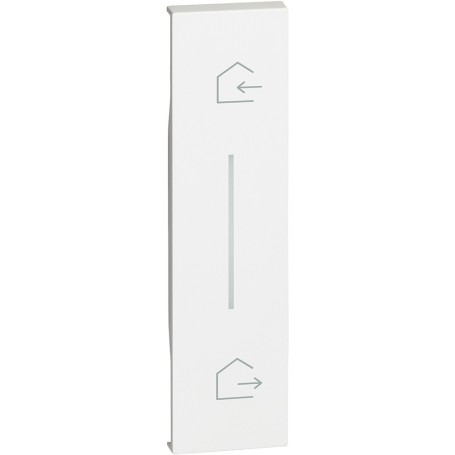 Cover illuminabile simbolo Entra & Esci bianco Bticino KW40