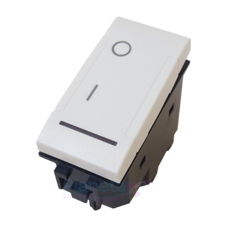 Interruttore bipolare bianco T1 Tot Electric 802B