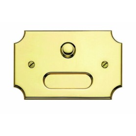 Pulsante Campanello oro lucido esterno porta nome scatola...