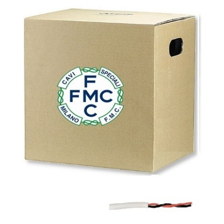 Cavo schermato videocitofono twistato per posa interna o esterna 2X1 100 mt cavidotto