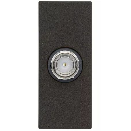 Presa coassiale tipo F nero nero compatibile serie Linea tipo vimar 30318.G