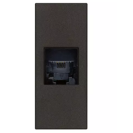 Presa RJ11 6/4 nero serie Linea vimar 30320.G