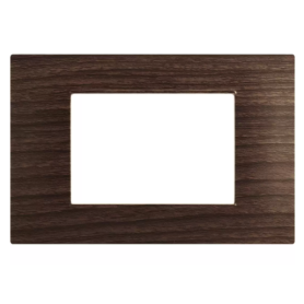 Placca T2 Tecnopolimero Legno scuro Tot Electric 3 4 7...