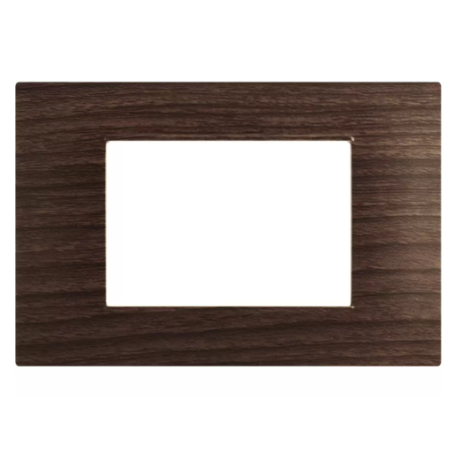 Placca T2 Tecnopolimero Legno scuro Tot Electric 3 4 7 posti 464087